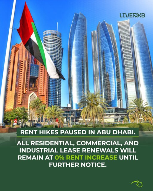 Abu Dhabi has introduced a temporary rent freeze across residential, commercial, and industrial properties, keeping renewals and eligible new contracts at the same rental value as previous agreements. 

A move aimed at short-term market stability and rental predictability.

#abudhabi #uae #realestateuae #rentfreeze #adrealestate #uaenews #propertynews #livedxb #marketupdate #abudhabirealestate #uaeliving #gulfnews #dubaivsabudhabi #propertymarket