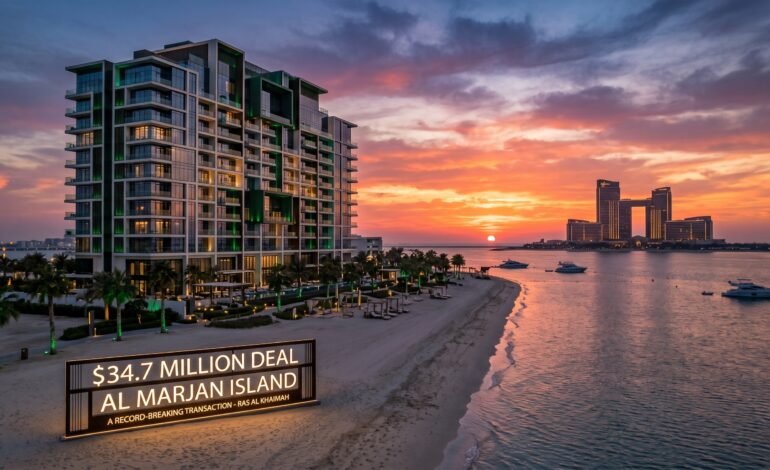 Record $34.7M Beachfront Deal Signals Al Marjan Island Real Estate Boom