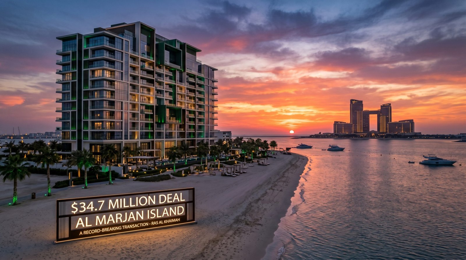 Record $34.7M Beachfront Deal Signals Al Marjan Island Real Estate Boom