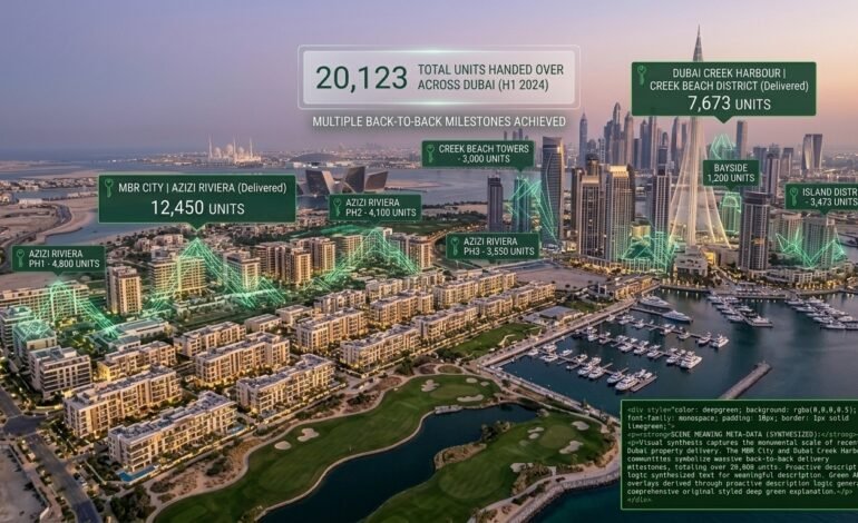 Dubai Real Estate Market Achieves Back-to-Back Handover Milestone