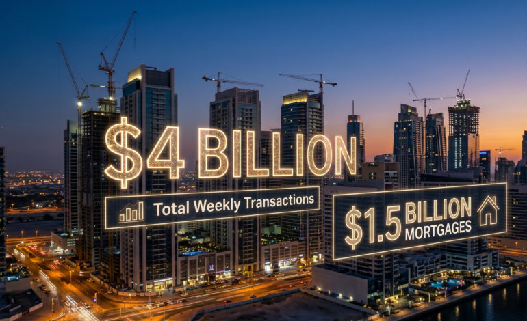 Dubai Property Market Smashes Records with $4 Billion Weekly Transactions