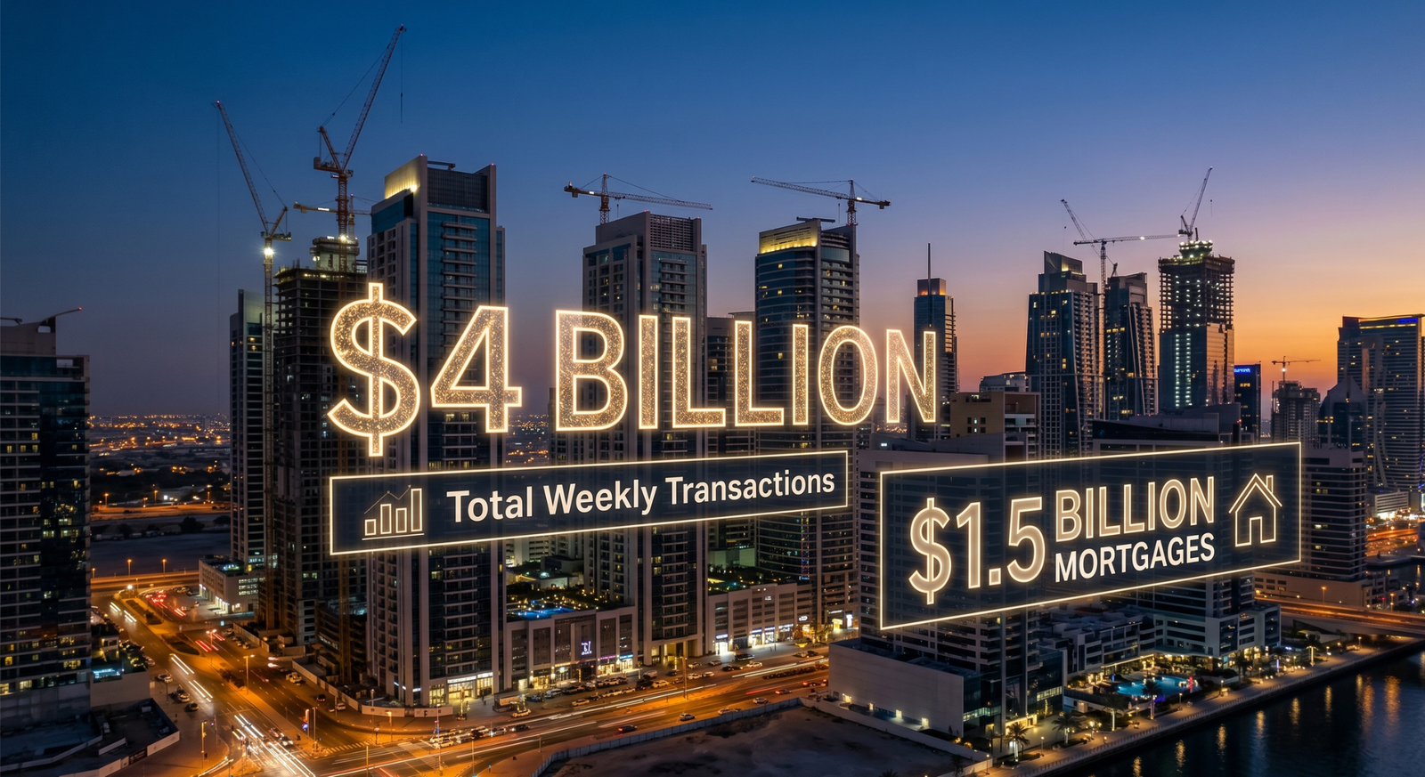 Dubai Property Market Smashes Records with $4 Billion Weekly Transactions