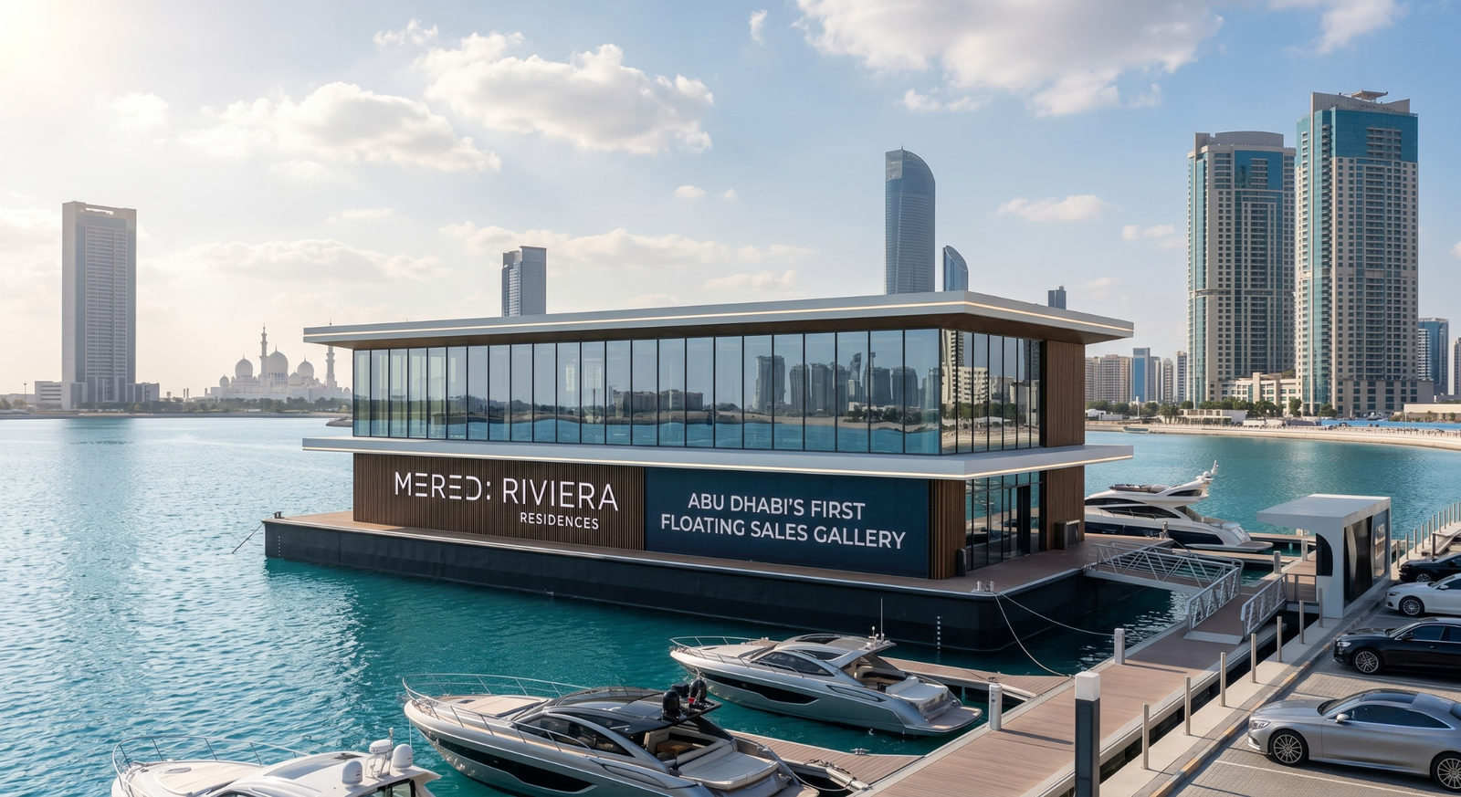 MERED Launches Abu Dhabi’s First Floating Sales Gallery for Riviera Residences